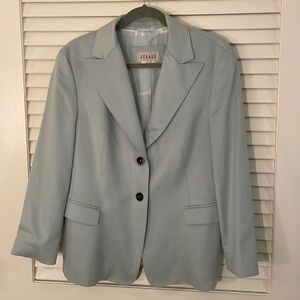 FERAUD Ice Blue Cashmere Two Button Jacket